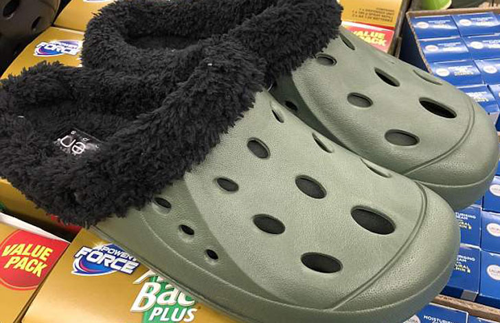 crocs with wool