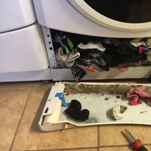 Found! The Washing Machine Compartment That Eats Your Socks