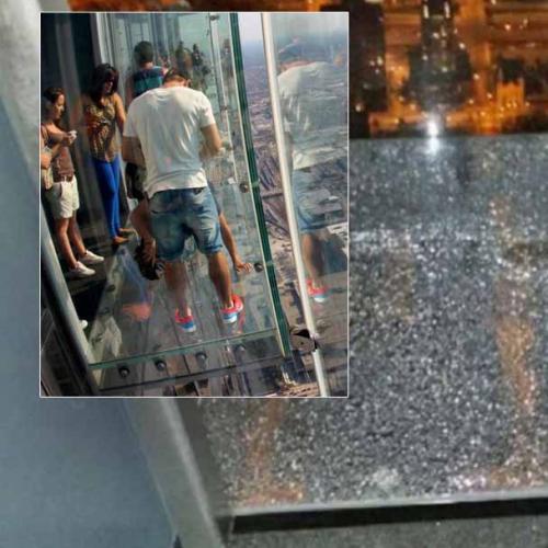 Glass Sightseeing Deck Cracks Under Visitors’ Feet