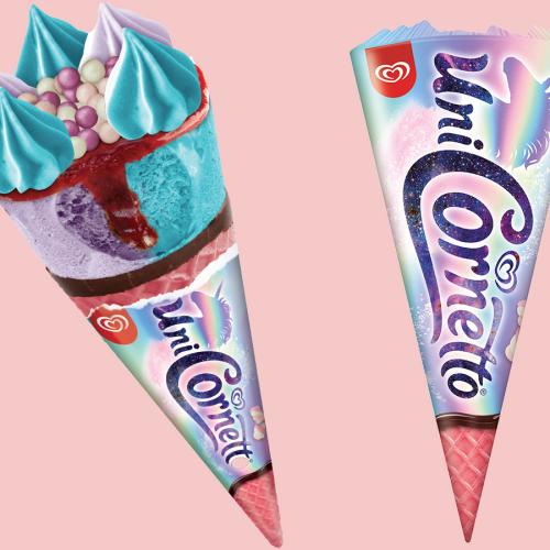 Cornetto Has Made A Unicorn Inspired Ice Cream With A Pink Cone