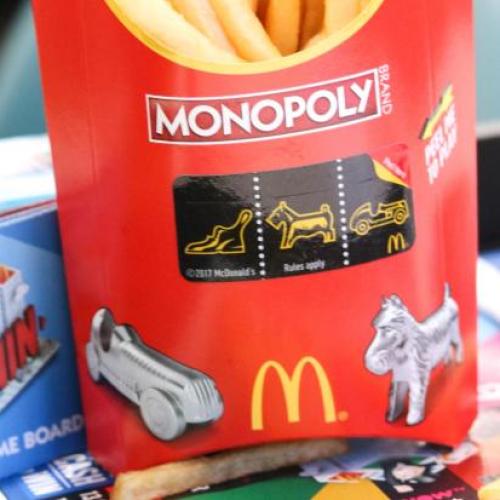 This Is What You Are Most Likely To Win In McDonald's Monopoly