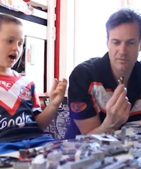 Remember That Time Jonesy Tried To Build LEGO With Amanda Keller's Son?
