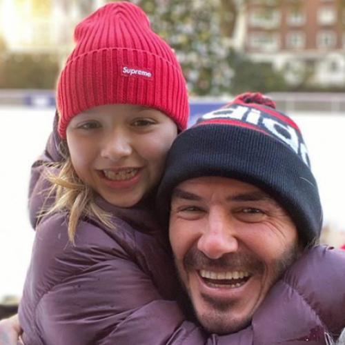 David Beckham Cops Backlash For Kissing 8-Year-Old Daughter On The Lips