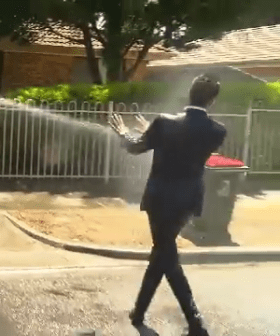 Watch 'A Current Affair' Reporter Get Completely Drenched On National TV