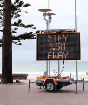 Crowds Take To Manly Beach Ignoring Government Regulations