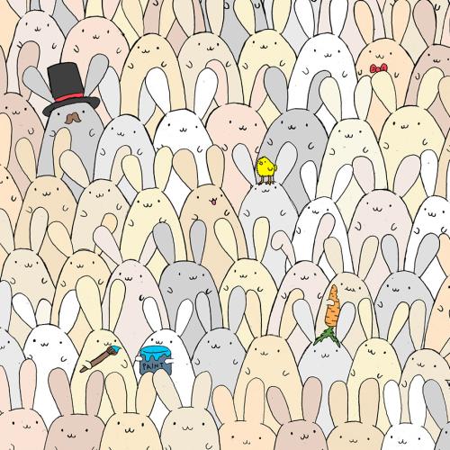 Can You Spot The Easter Egg Among The Bunnies?