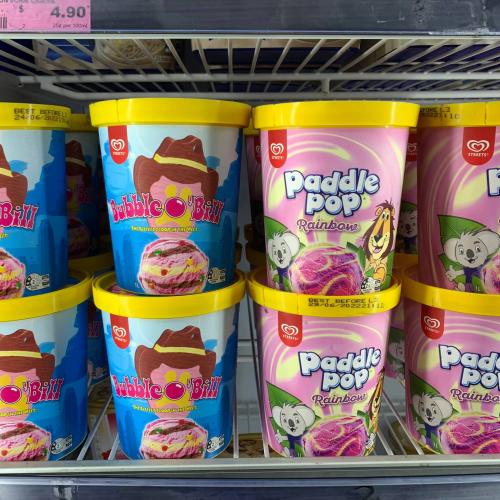 You Will Soon Be Able To Buy Bubble O'Bill & Rainbow Paddle Pops In Tubs