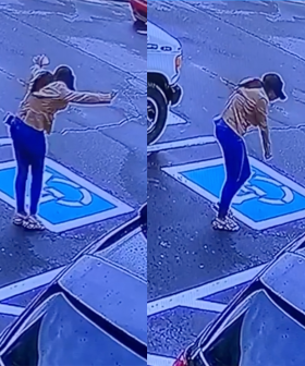 Women's Reaction To Job Offer Goes Viral After Being Caught On Security Camera