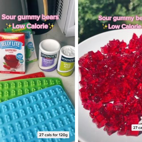 Check Out This Super Easy Low Calorie Sour Gummy Bears Recipe That's Gone Viral Online!