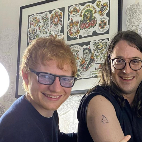 Ed Sheeran Gets New Ink In Memory of Friend Michael Gudinski