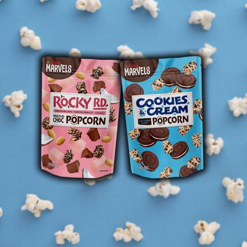 You Can Now Buy Rocky Road AND Cookies & Cream Chocolate Flavoured Popcorn!