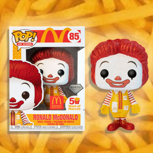 McDonald's Has Released A Limited Edition Glittery Ronald McDonald Funko Pop Figurine