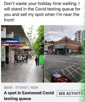 Are People Legitimately Selling Their Spots In Sydney COVID-19 Testing Lines?