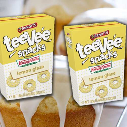 Tee Vee Snacks Have Released A Lemon Glaze Flavour In Their Krispy Kreme Collaboration