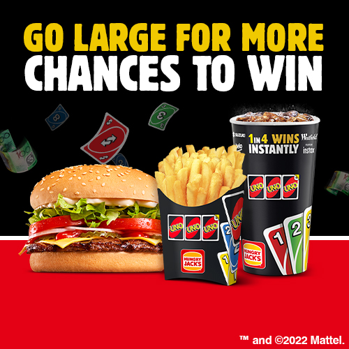 UNO Is Back At Hungry Jacks This Year With Even Cooler Prizes!