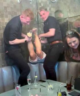 Boozy Lunch Ends In Woman Getting Stuck Behind Restaurant Booth