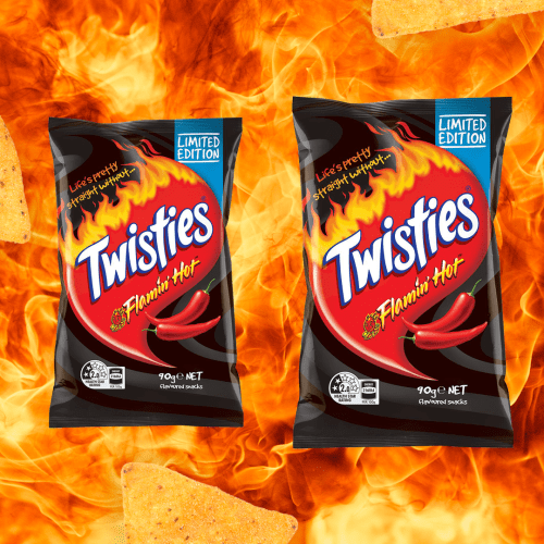 Twisties Release LIMITED EDITION 'Doritos Flamin' Hot Cheese Supreme'!