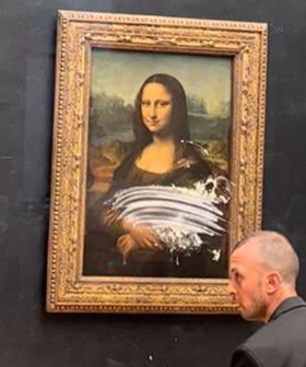 Man Dressed As Old Lady In Wheelchair Throws Cake At Mona Lisa