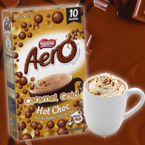 Aero To Release Caramel Gold HOT CHOCOLATE!