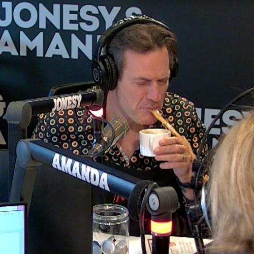 Jonesy Spits EGG COFFEE At Colin Fassnidge Live On Air
